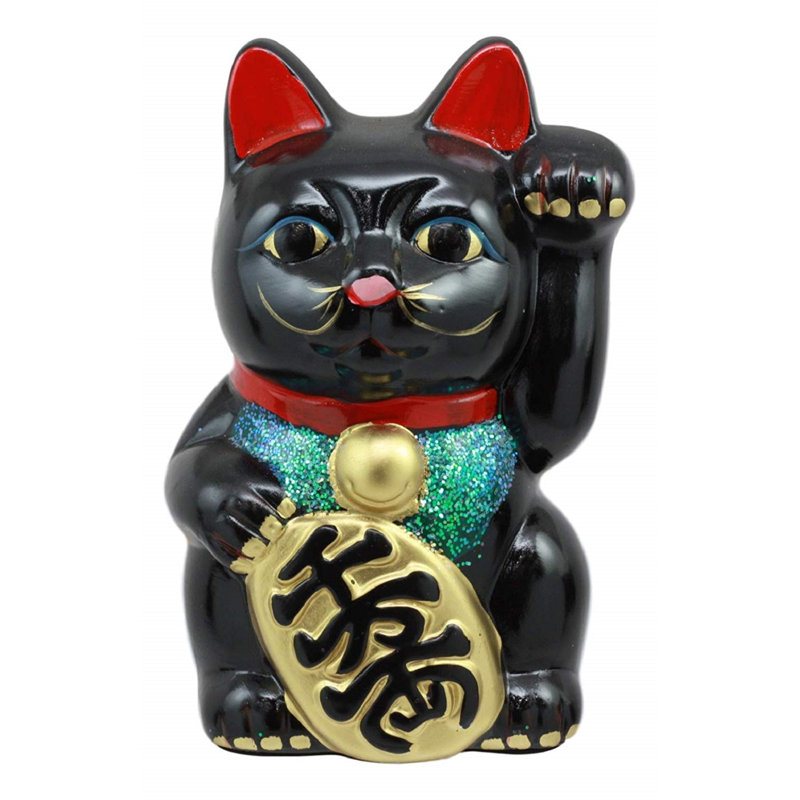 Traditional Chinese Lucky Cat Tattoo