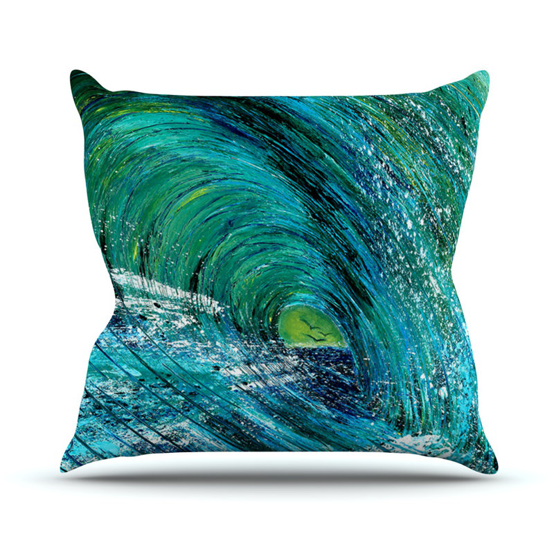 KESS InHouse Natural High Outdoor Throw Pillow & Reviews Wayfair