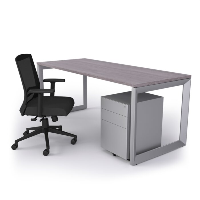 Compel Office Furniture Pivit 3 Piece Workstation Bundle Wayfair Ca