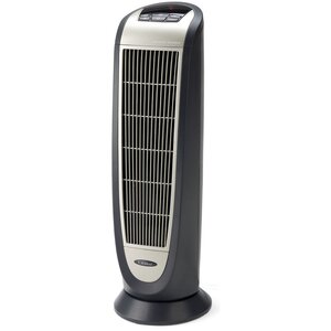 Ceramic 1,500 Watt Portable Electric Fan Tower Heater with Remote Control