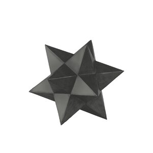 Metal 12 Point Stellated Icosahedron Sculpture