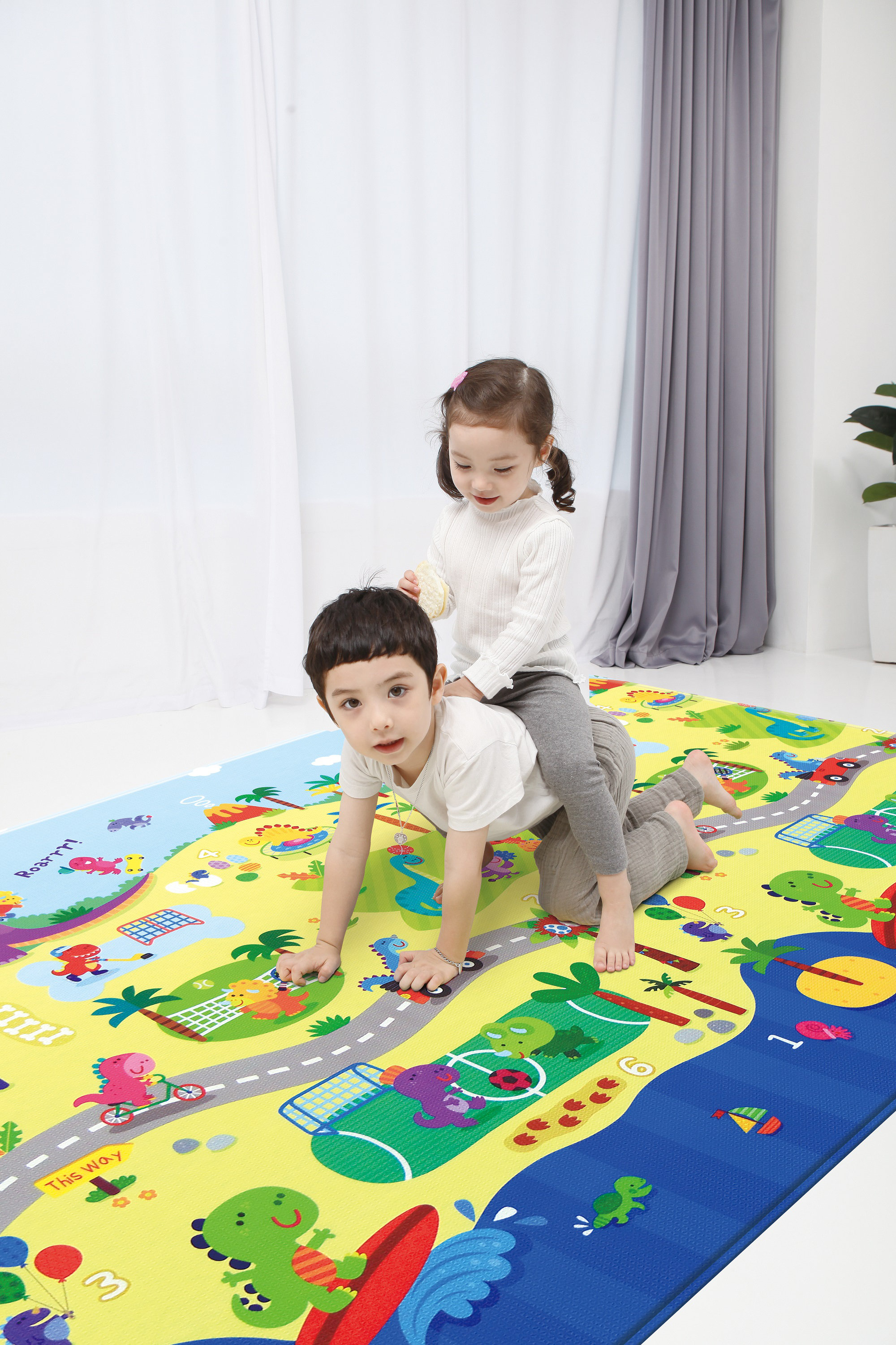 dinosaur foam play mat