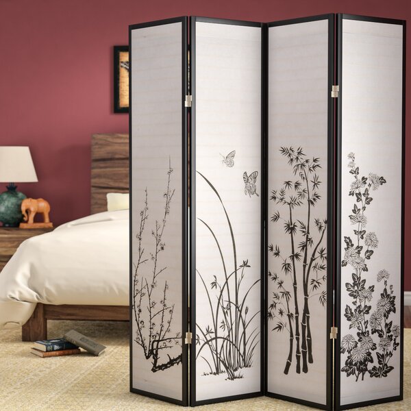 Vavra 4 Panel Room Divider by World Menagerie