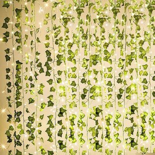 40 LED Flower String Fairy Lights Ivy Vine Wedding&Hanging Garland Home Decor