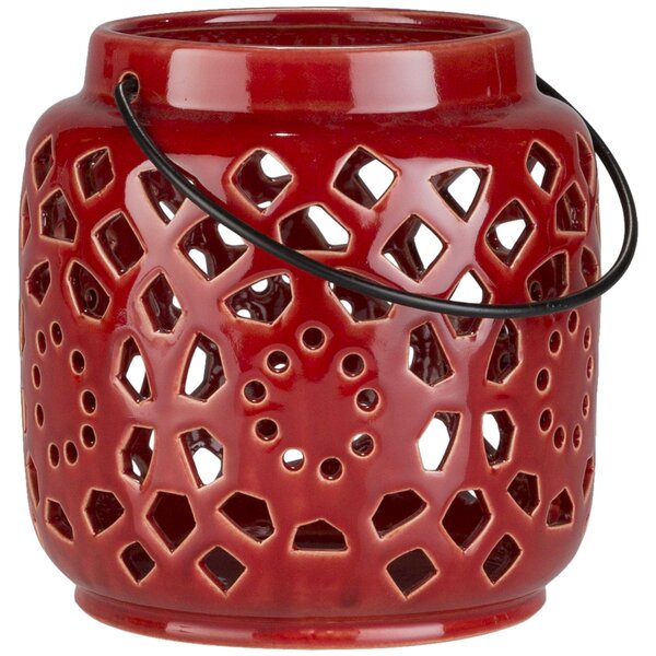 Ceramic Lantern with Handle by Mistana