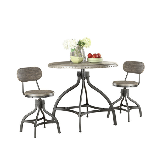 Lisdale 3 Piece Adjustable Counter Height Set With Stool Seating By Williston Forge Best Design
