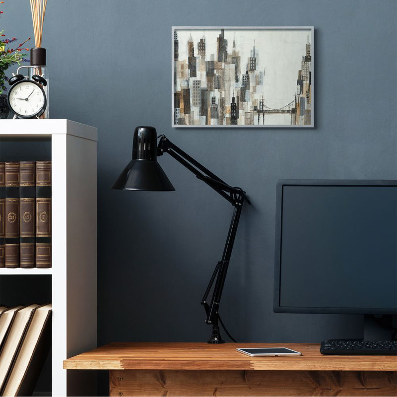 Ebern Designs Cityscape Abstract By Third And Wall Painting