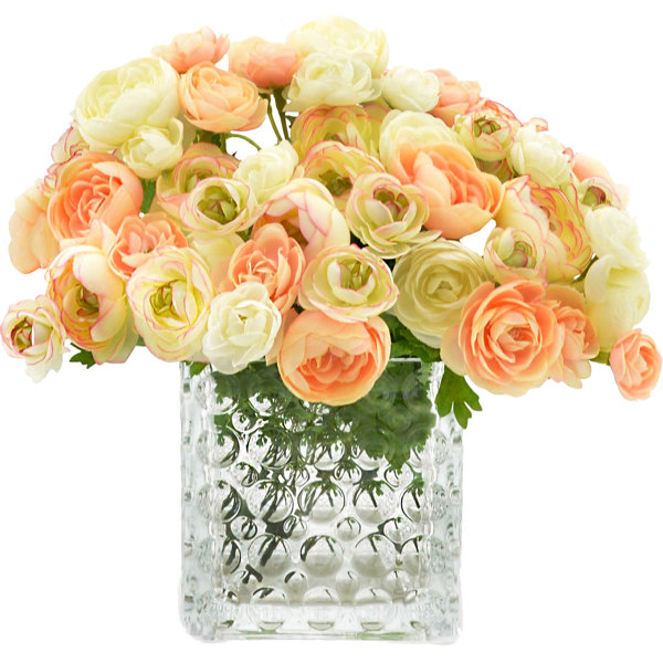 Cream/Peach Ranunculus Bouquet by One Allium Way