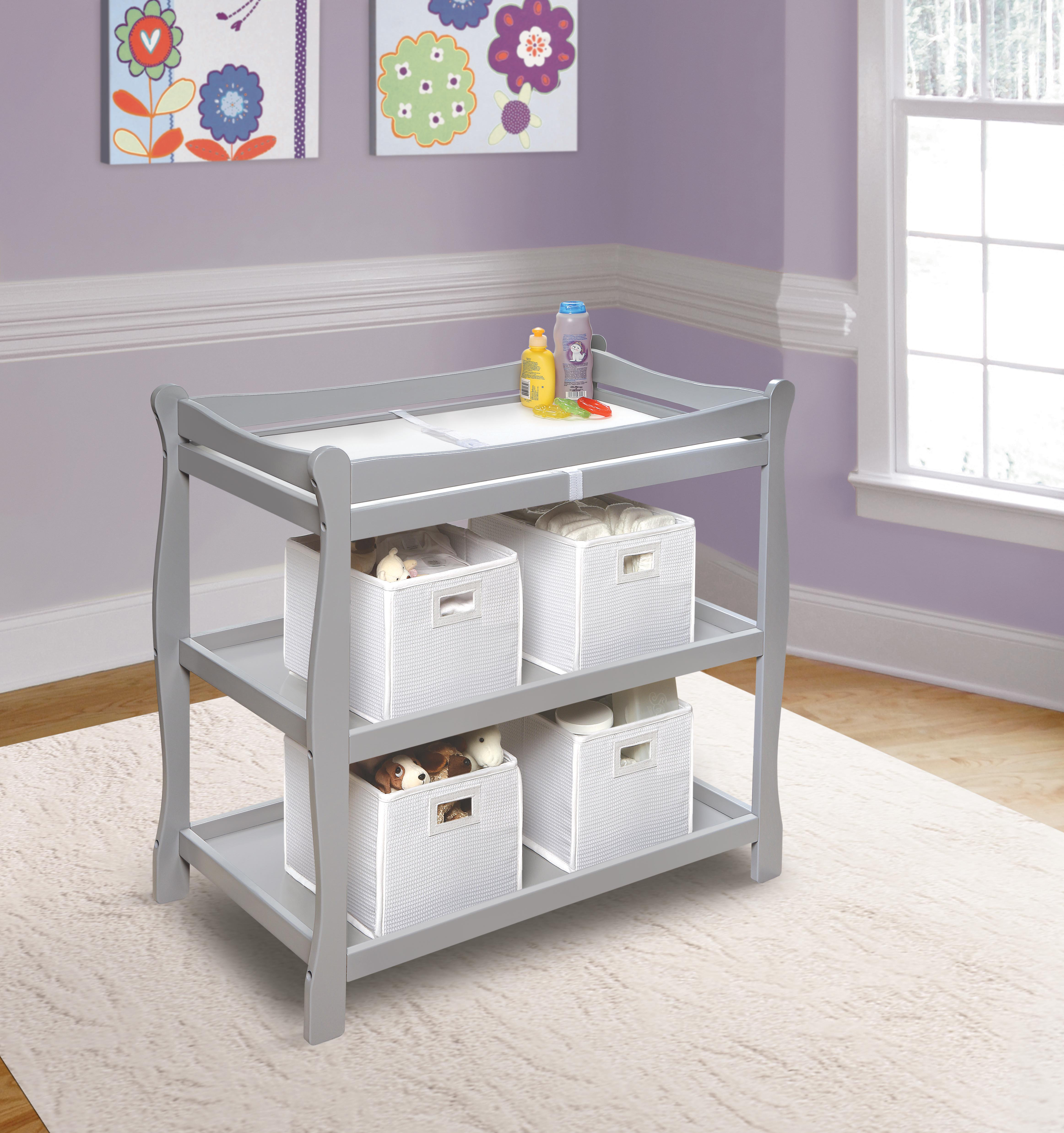 Badger Basket Sleigh Style Baby Changing Table Reviews Wayfair