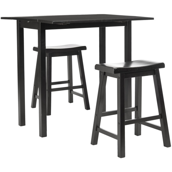 Donegal 3 Piece Counter Height Solid Wood Dining Set by Safavieh Safavieh