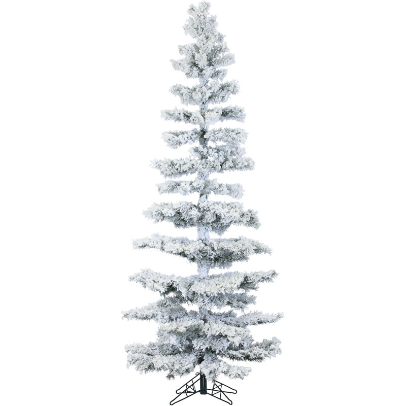 hillside slim pine 75 green artificial christmas tree with 350 smart string lights with flocked - How To String Lights On A Christmas Tree hillside slim pine 75 green artificial christmas tree with 350 smart string lights with flocked - How To String Lights On A Christmas Tree