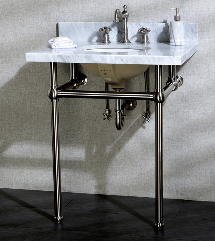 Kingston Brass Templeton Ceramic 30" Console Bathroom Sink with