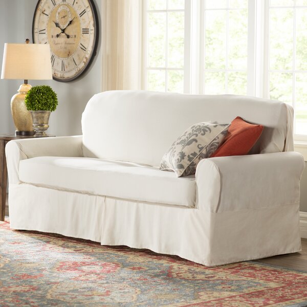 Box Cushion Sofa Slipcover by Darby Home Co