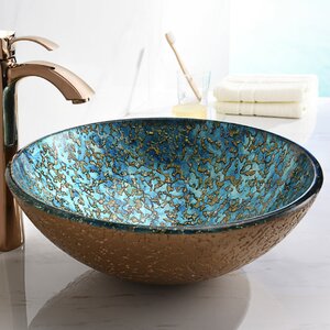 Chrona Series Circular Vessel Bathroom Sink