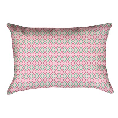 Avicia Lumbar Pillow Latitude Run® Color: Pink/Teal, Cover Material: Polyester