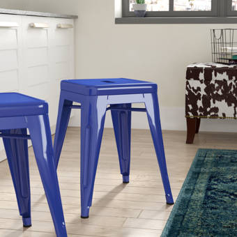 Everly Quinn Remigio Solid Wood Accent Stool Wayfair