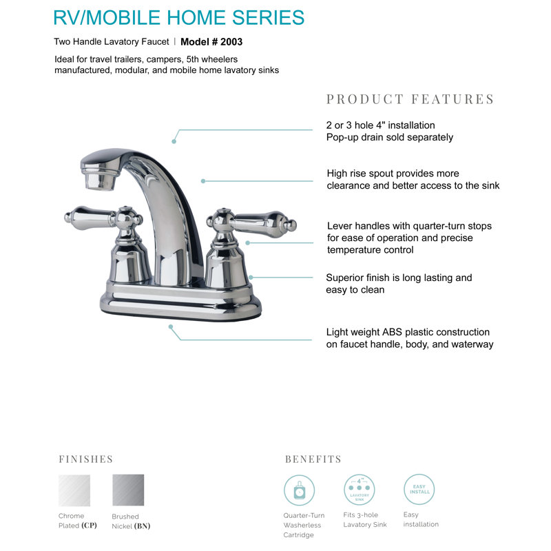 Lagunabr Rv Mobile Home Centerset Bathroom Faucet Reviews Mobile Home Centerset Bathroom Faucet