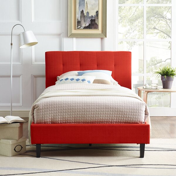 Molinaro Upholstered Platform Bed by Wrought Studio