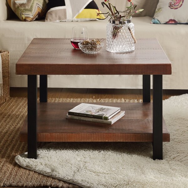 Twitchell Floor Shelf Coffee Table With Storage By Union Rustic