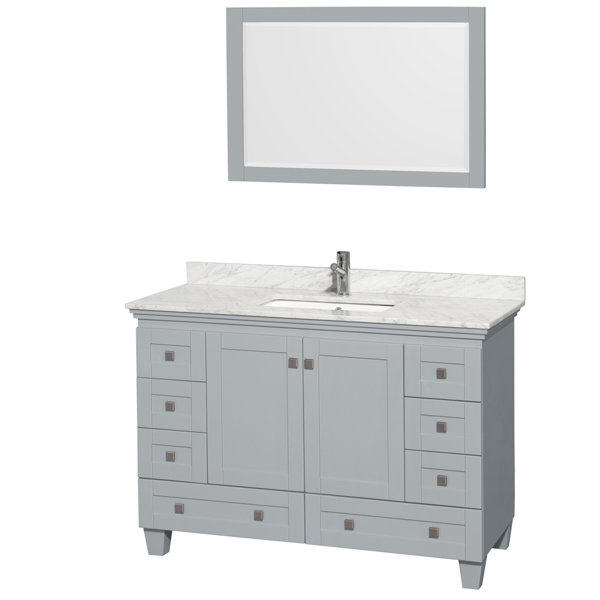 Acclaim 48 Single Bathroom Vanity Set with Mirror by Wyndham Collection