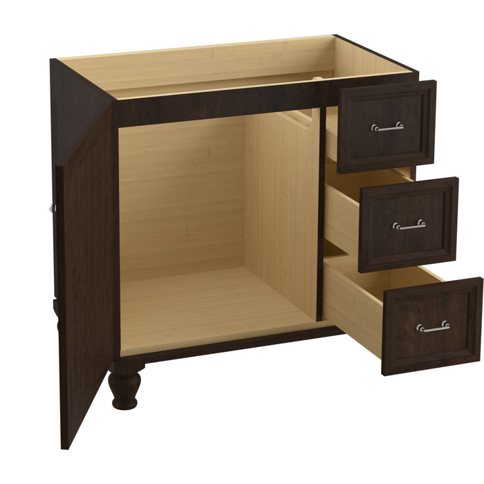 Kohler Damask 36 Vanity Base Only With Furniture Legs 1 Door