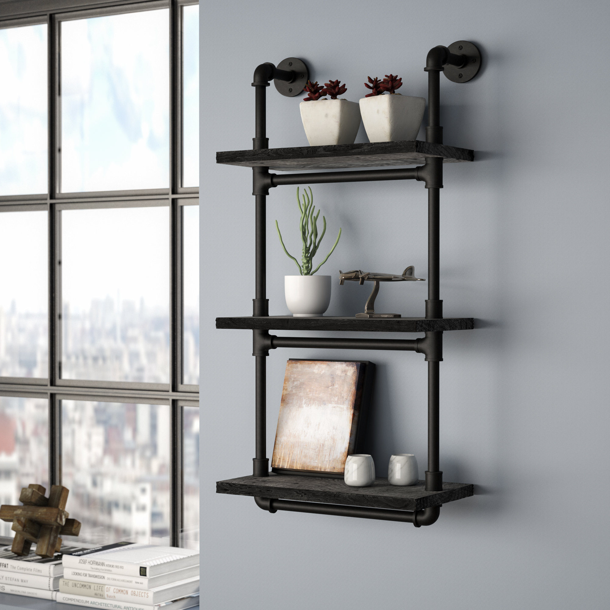 GRAY CASE OF 20 4/" x 6/" SHELF BRACKET