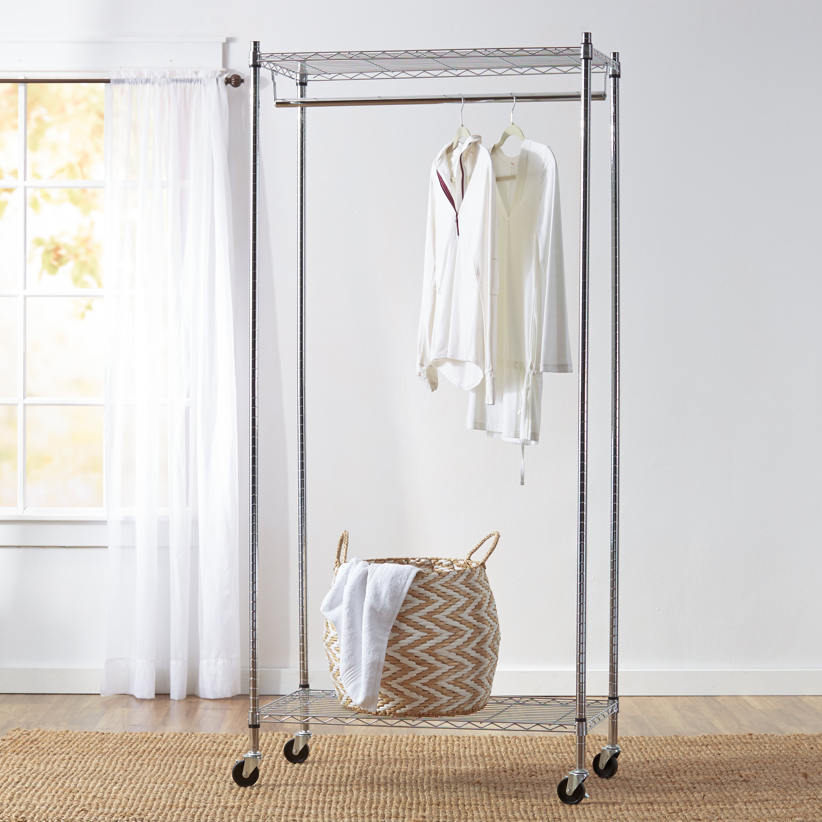 tall garment rack