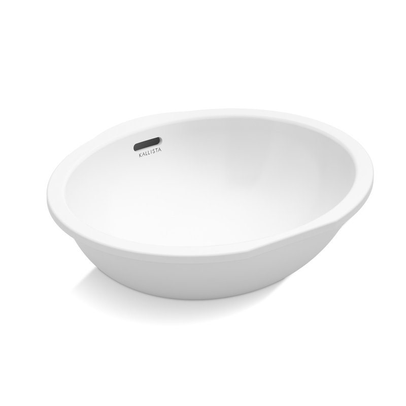 Kallista Perfect Soft Oval Undermount Bathroom Sink with Overflow | Wayfair