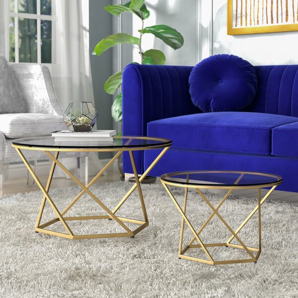 Adrianna 2 Piece Coffee Table Set by Everly Quinn