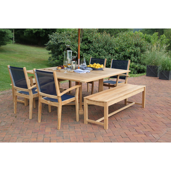 Earls 7 Piece Teak Dining Set by Rosecliff Heights