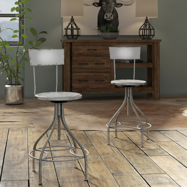 Lomita Adjustable Height Swivel Bar Stool by Trent Austin Design