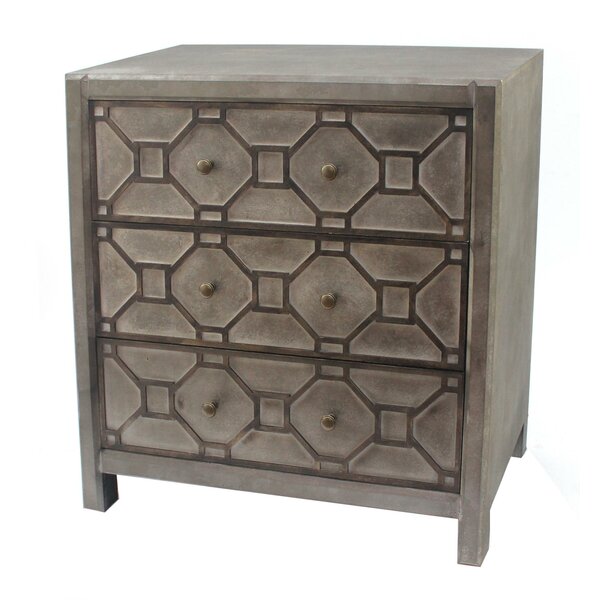 Herrell 3 Drawer Accent Chest By Bungalow Rose