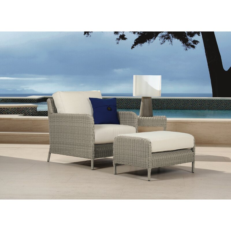 Sunset West Manhattan Patio Chair With Cushions And Ottoman Wayfair