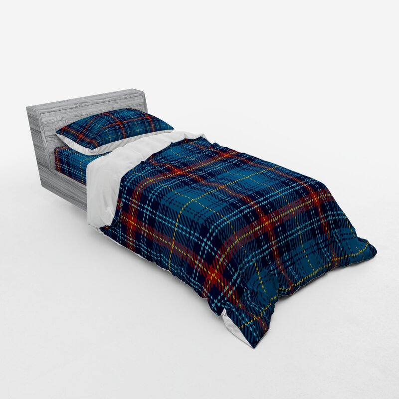 East Urban Home Ambesonne Checkered Duvet Cover Set Cultural