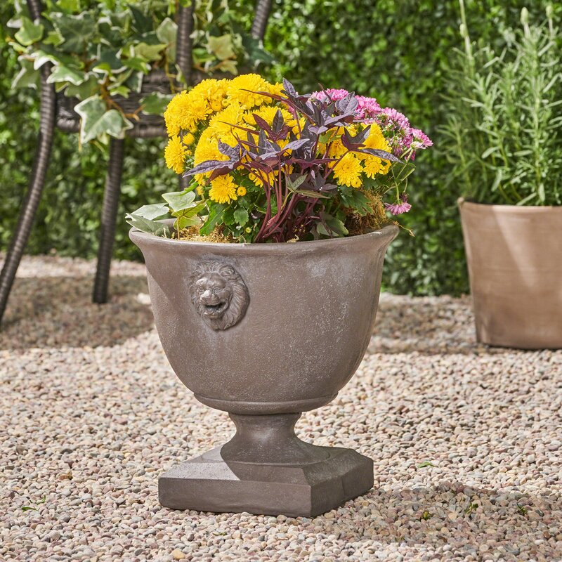 Astoria Grand Elzada Chalice Concrete Urn Planter 