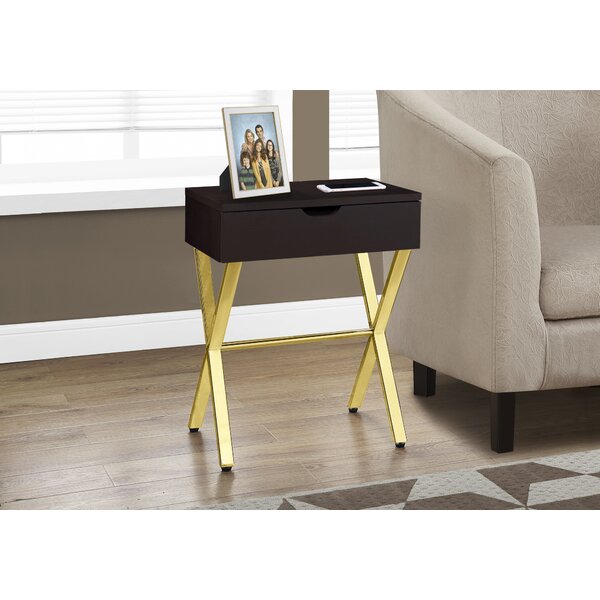 On Sale Whited End Table With Storage
