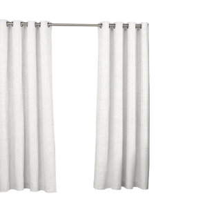 Bright Multi Colored Curtains Wayfair Key Largo Solid Semi Sheer Indoor Outdoor Grommet Single Curtain Panel