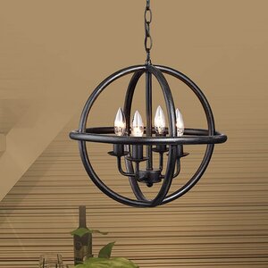 Wrayon 4-Light Globe Pendant