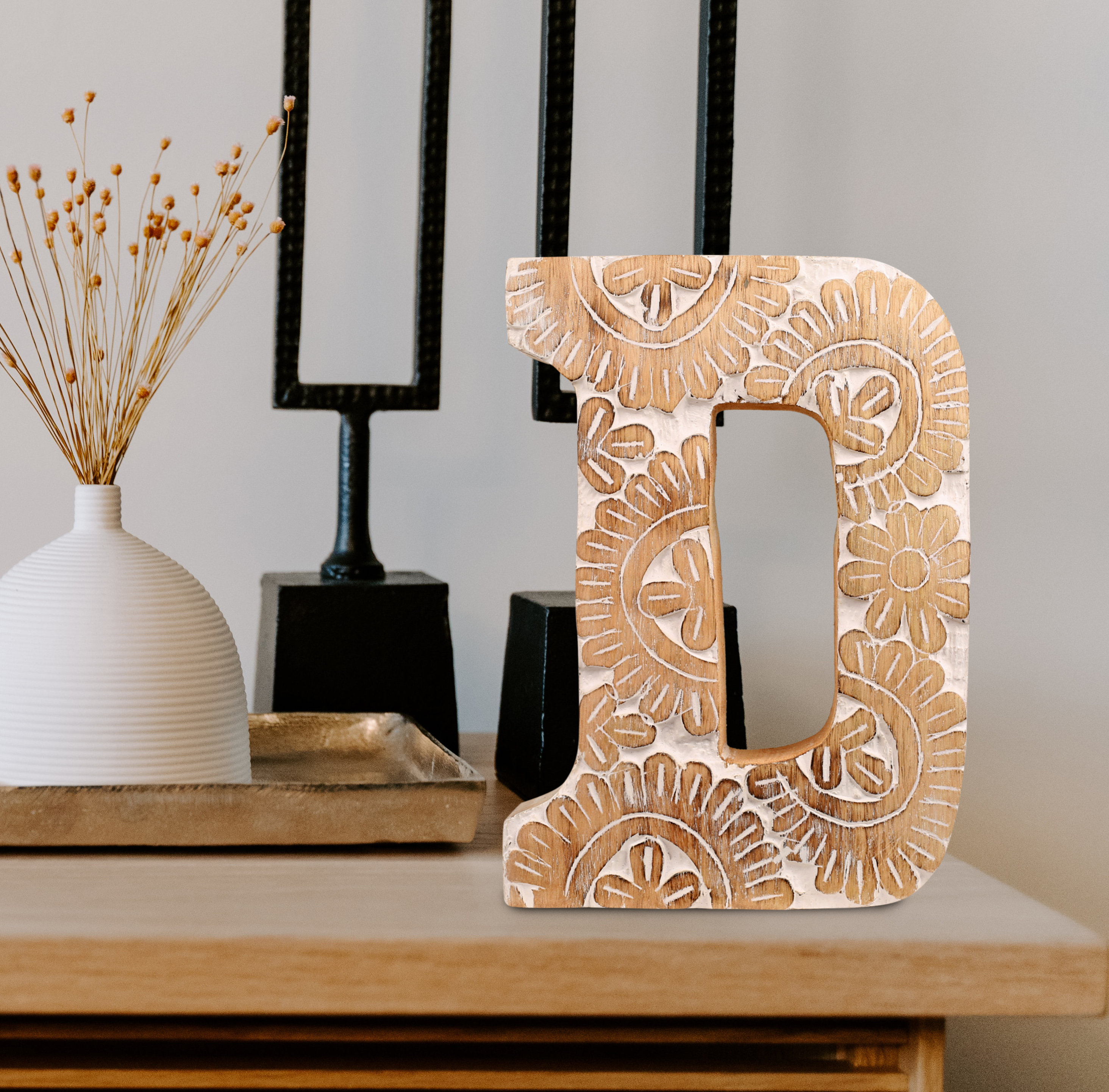 Bungalow Rose Salters Carved Handmade Decorative Letters Wayfair