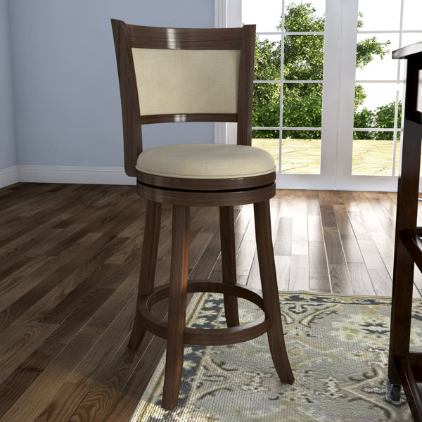 Heartwood 24 Swivel Bar Stool by Three Posts