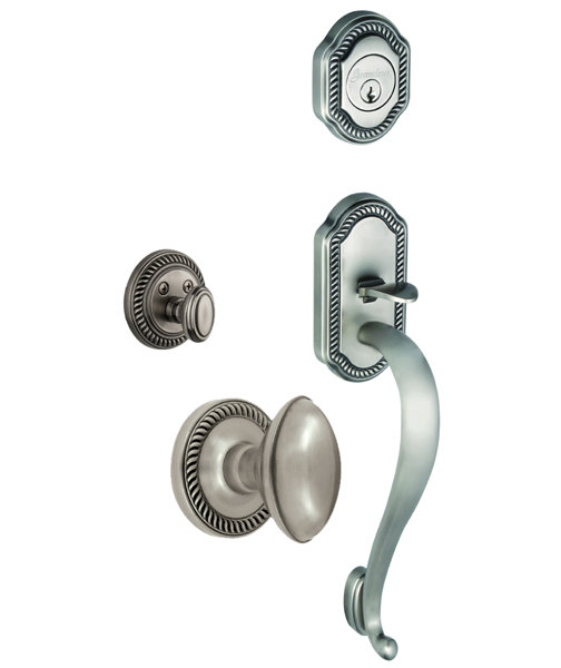 Newport Keyed Door Knob by Grandeur