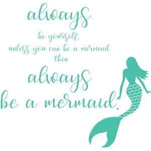 Mermaid Quote Wall Decal (Set of 12)