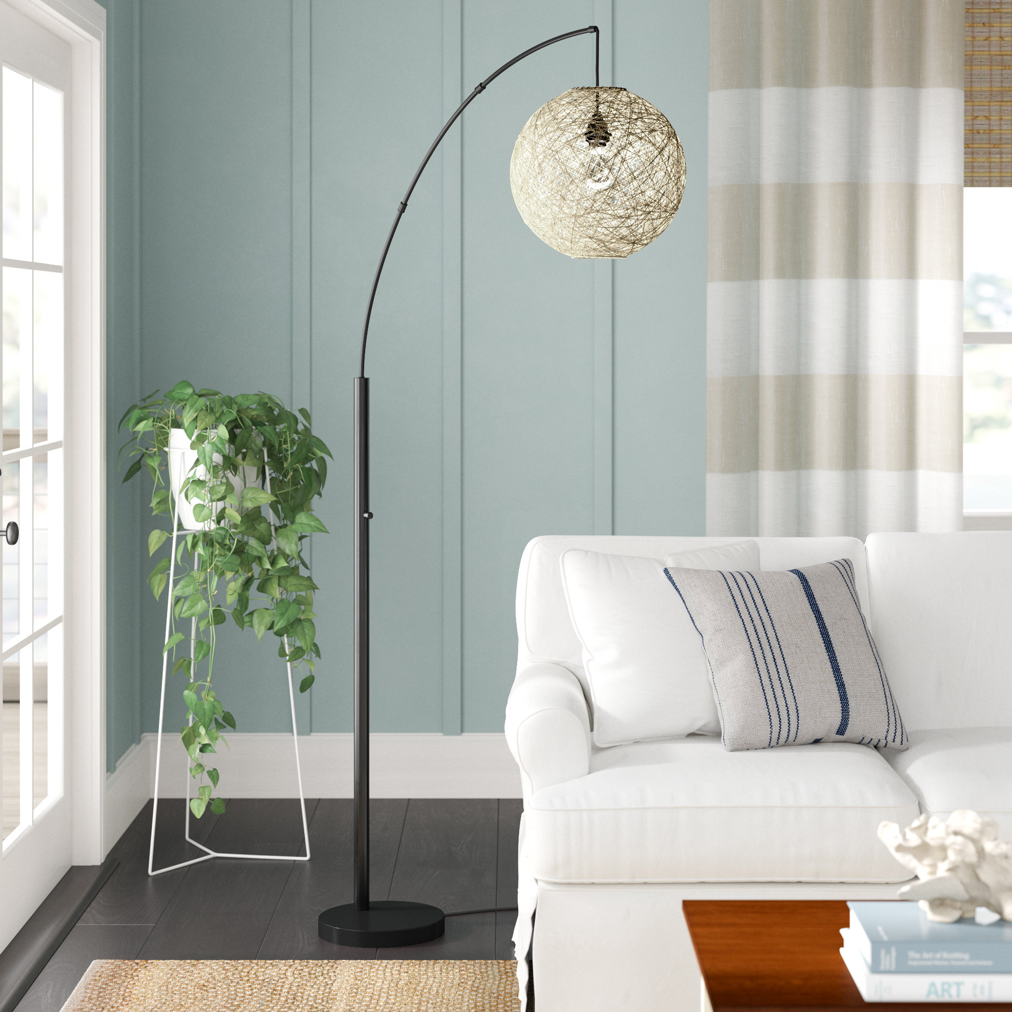 Beachcrest Home Nocera 76 5 Arched Floor Lamp Reviews Wayfair Ca