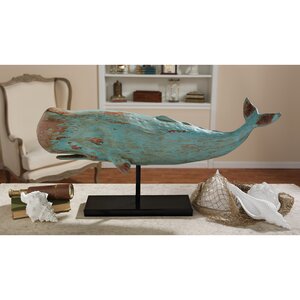 Folk Art Whale Statue