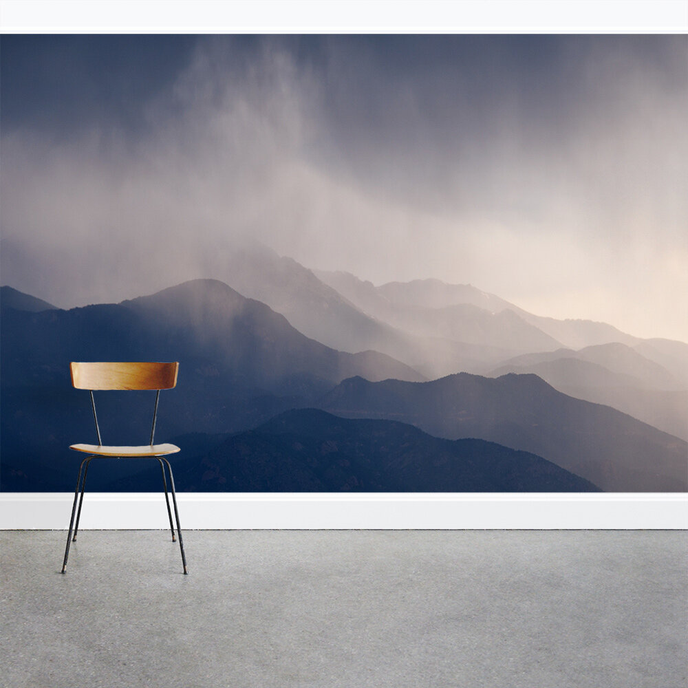 Wallums Wall Decor Misty Mountains 8 X 144 3 Piece Wall Mural Wayfair