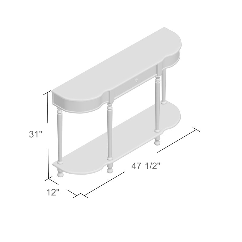 Andover Mills HalfCircle Wood Console Table & Reviews Wayfair.ca