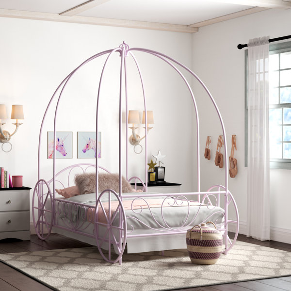 Purple Ruffled Canopy Top Cover for Twin Size Bed NEW and SO CUTE!