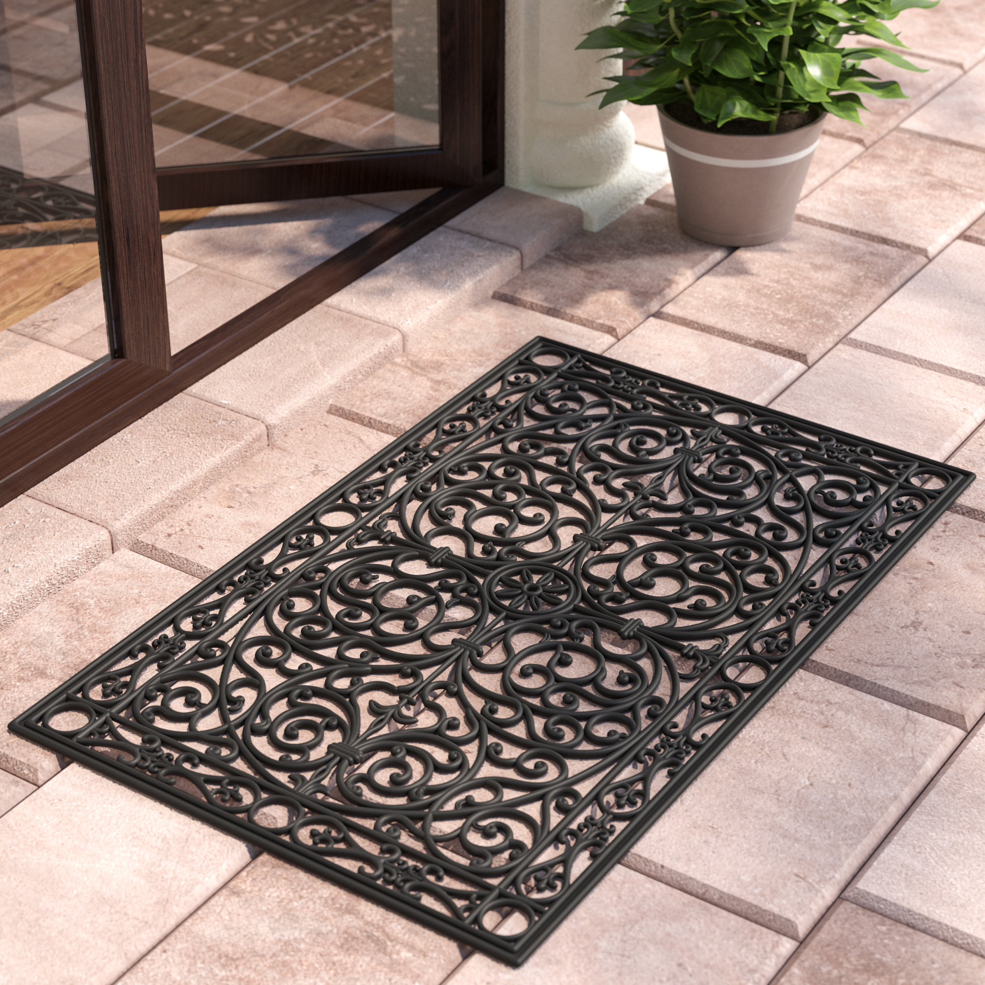 Fleur De Lis Living Kaitlin Gatsby 48 In X 30 In Non Slip