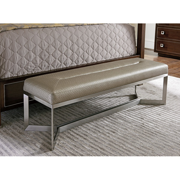 MacArthur Park Faux Leather Bench by Lexington