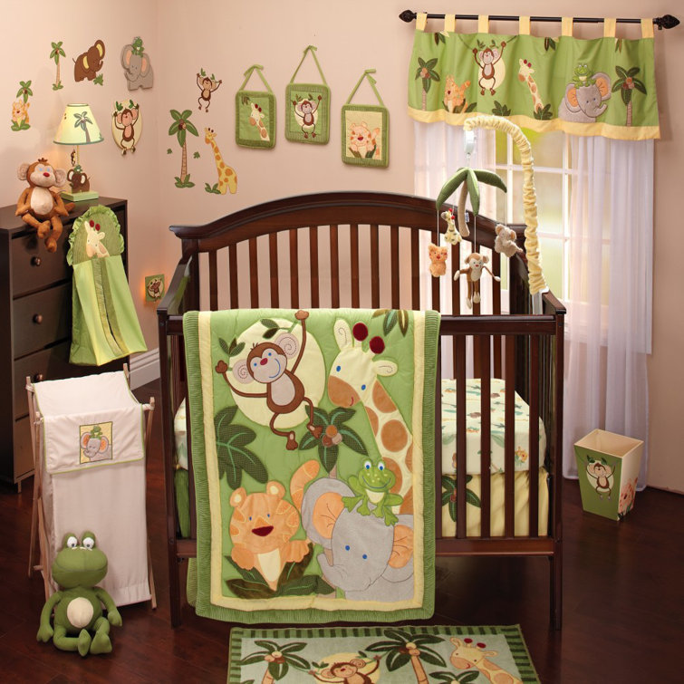 jungle crib set
